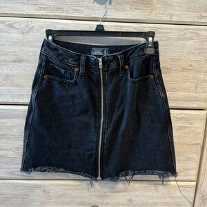 Abercrombie & Fitch Black Denim Skirt
